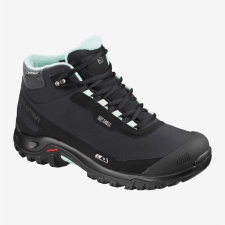 Botas de Montaña Salomon SHELTER CS WP W Mujer Negras (ES-ZVHP)